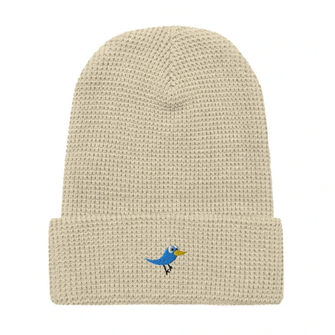 Gorro con el logo del pájaro