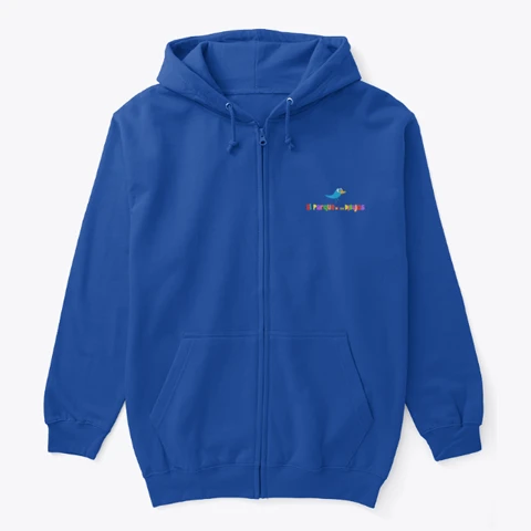 Sudadera Hoodie con cremallera con el logo clásico de El Parque de los Dibujos